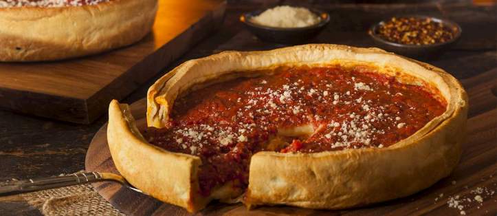 Chicago-Style Deep Dish Pizza
