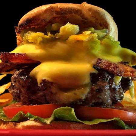 Green Chile Cheeseburger