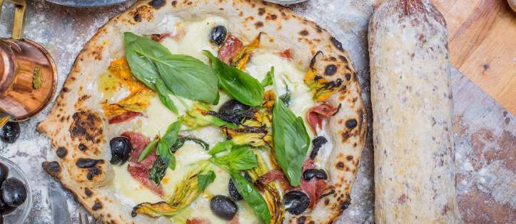 Pizza fiori di zucca