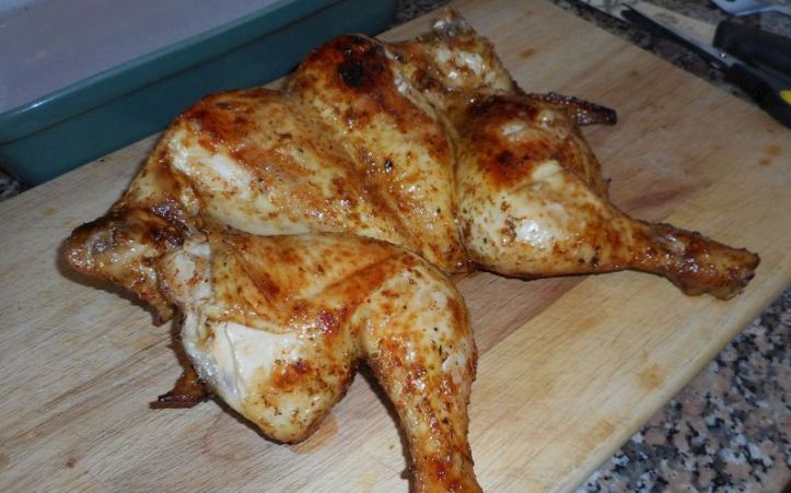 Frango assado com piri piri
